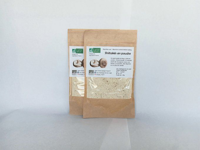 Shiitakés bio en poudre 40g